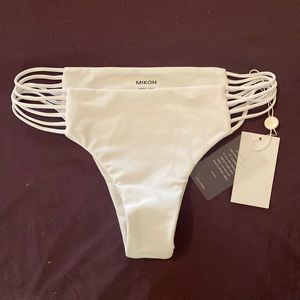 NWT Mikoh White Bikini bottoms